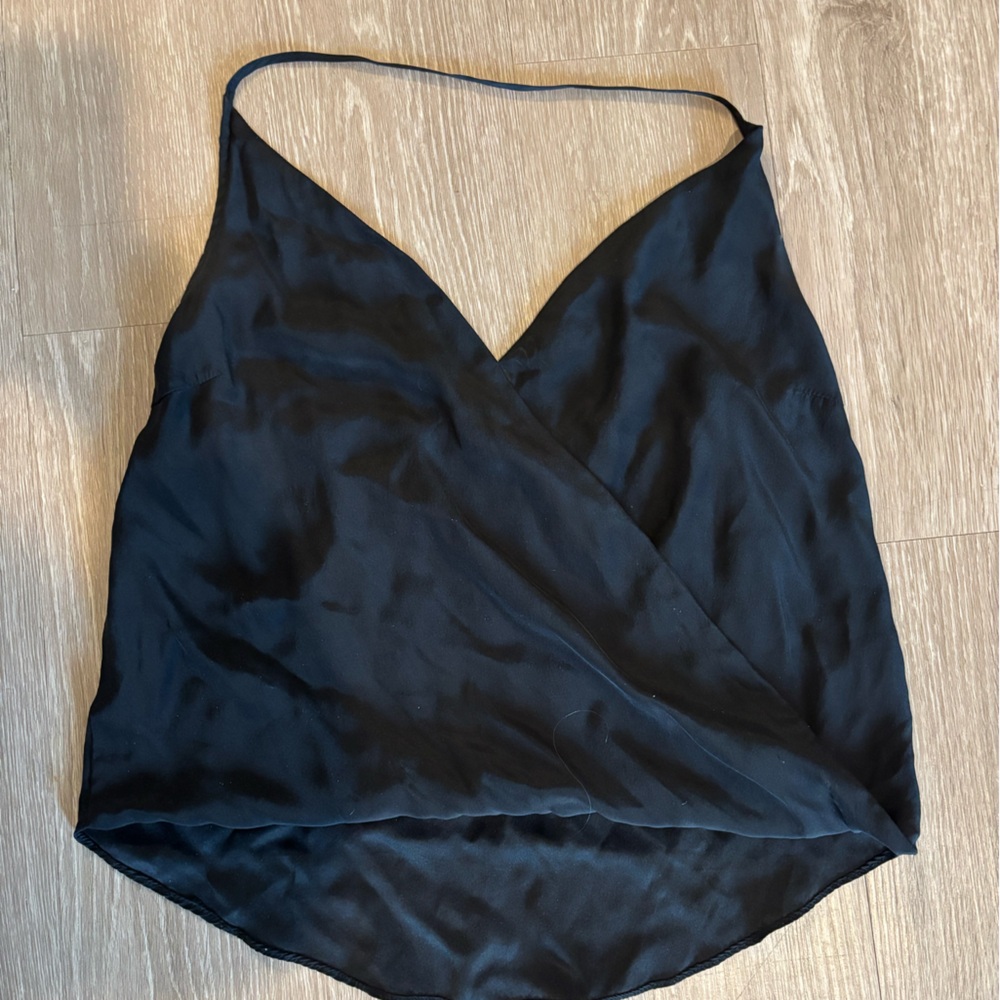 Julie Brown Halter Black Tank Top